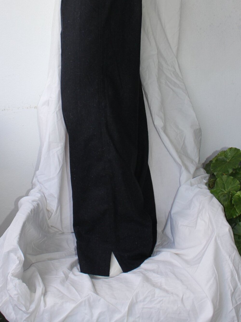 Me+EM black Navy Straight leg wool blended dot pattern women Lined Trousers sz 4 - Picture 9 of 9
